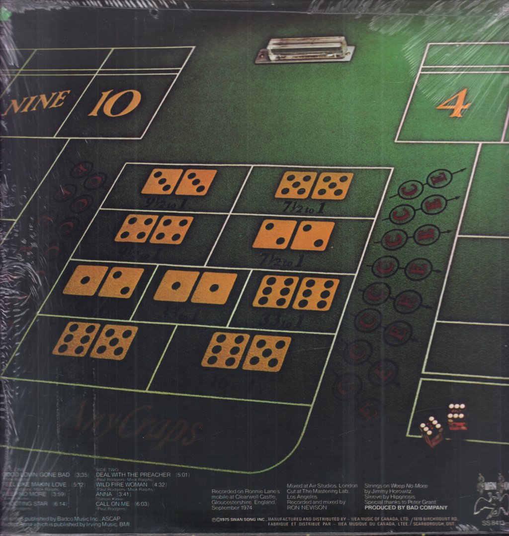 Bad Company (Rock Group) - Straight Shooter - Lp