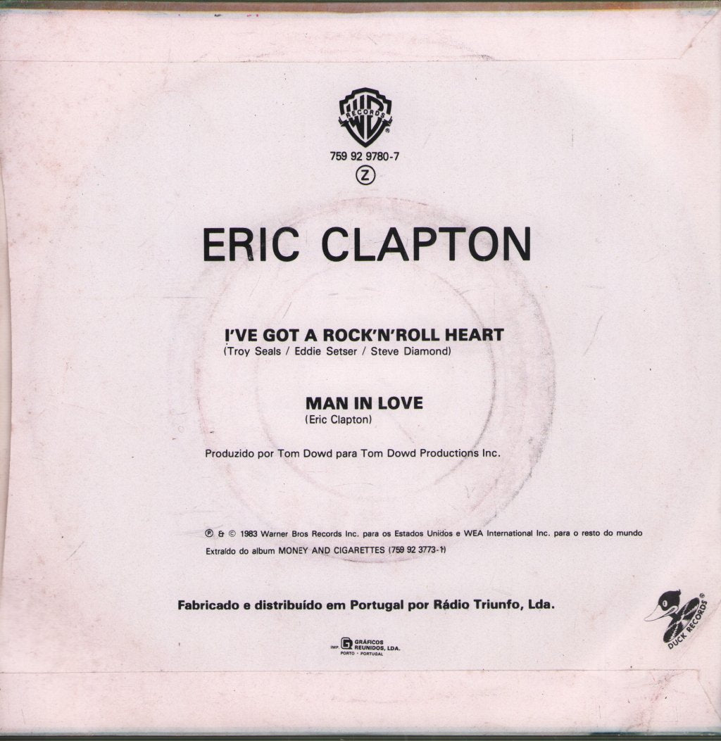 Eric Clapton - I've Got A Rock And Roll Heart - 7 Inch