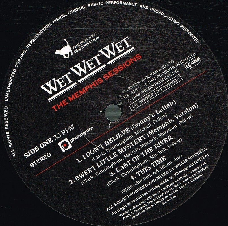 Wet Wet Wet - Memphis Sessions - Lp