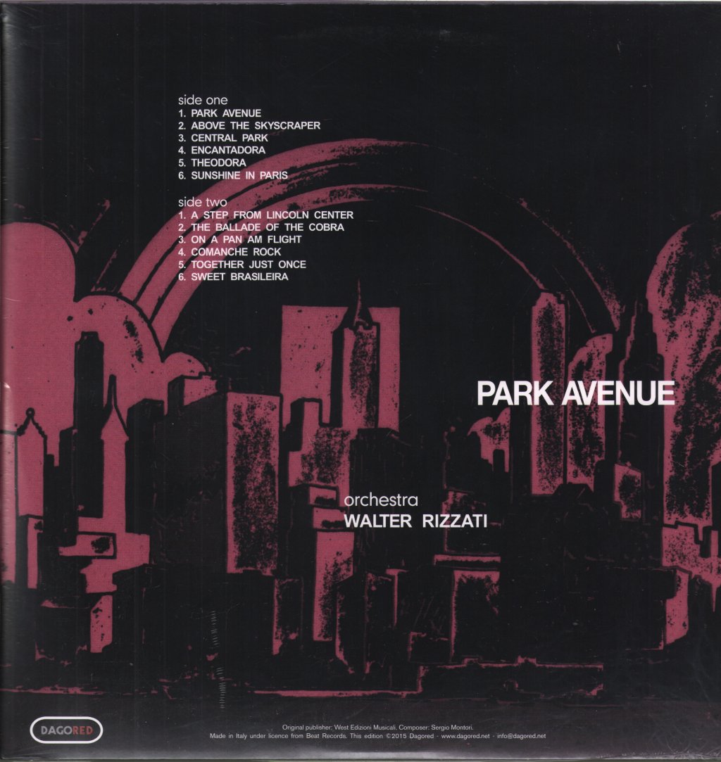 Orchestra Walter Rizzati - Park Avenue - Lp