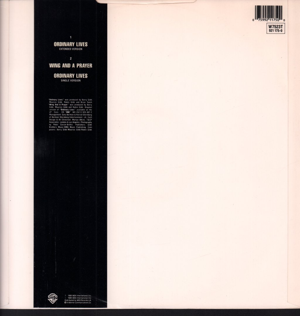 Bee Gees - Ordinary Lives - 12 Inch
