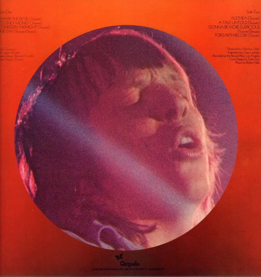 Robin Trower - For Earth Below - Lp