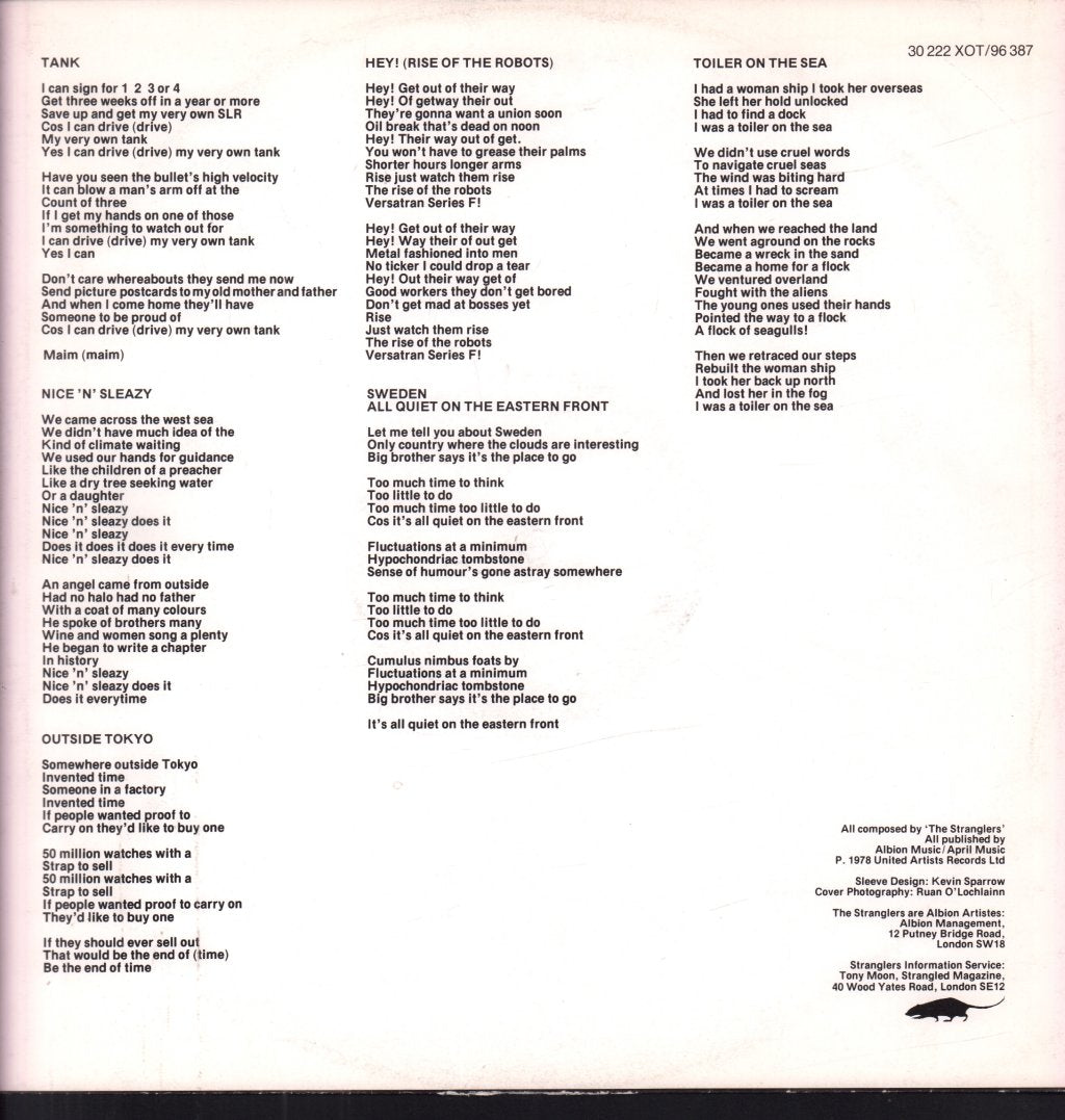 Stranglers - Black And White - Lp