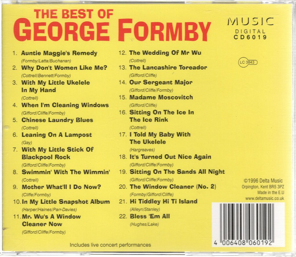 George Formby - Best Of George Formby - Cd