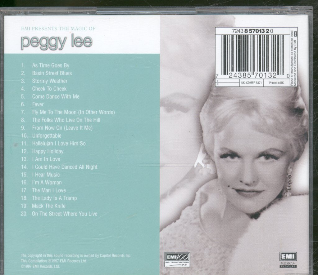 Peggy Lee - Emi Presents The Magic Of - Cd