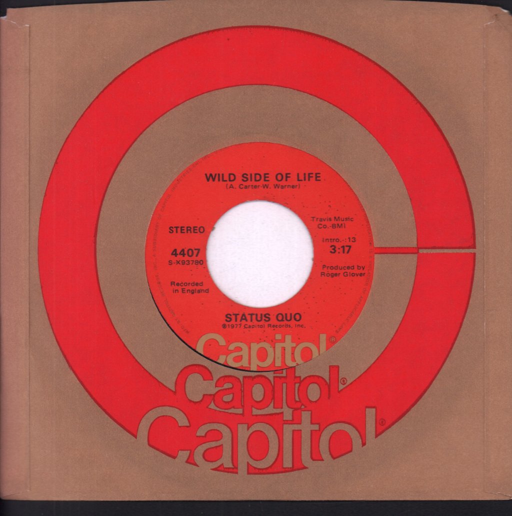 Status Quo - Wild Side Of Life - 7 Inch