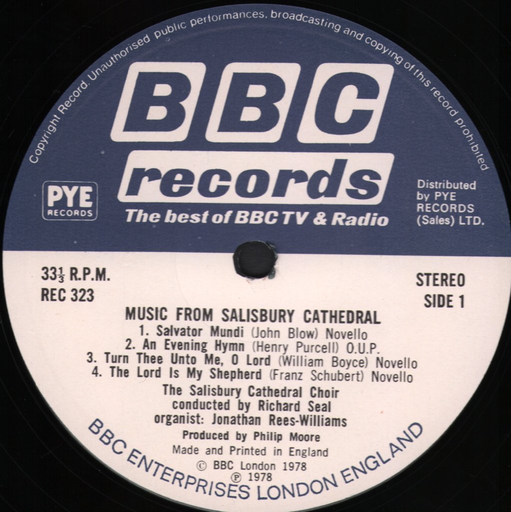 Choir Of Salisbury Cathedral - Music From Salisbury Cathedral - Lp