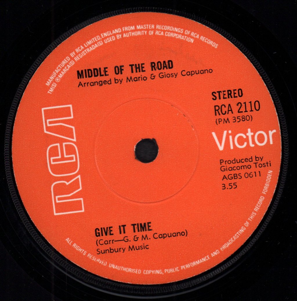 Middle Of The Road - Tweedle Dee Tweedle Dum - 7 Inch