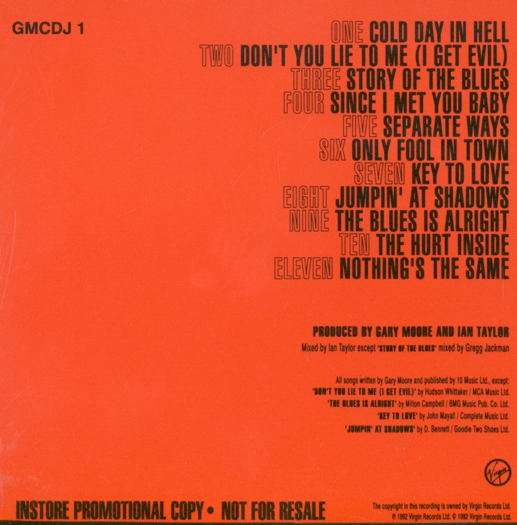Gary Moore - After Hours - Cd