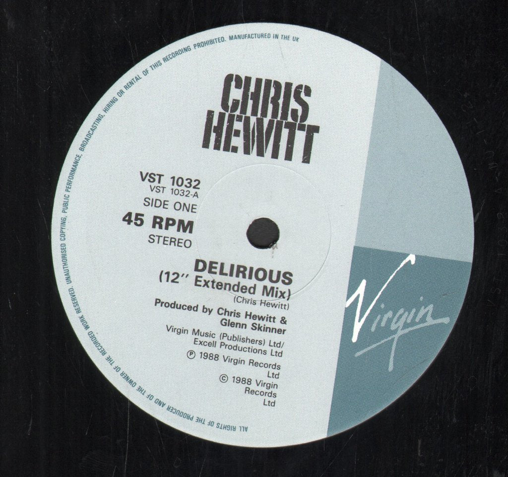 Chris Hewitt - Delirious - 12 Inch