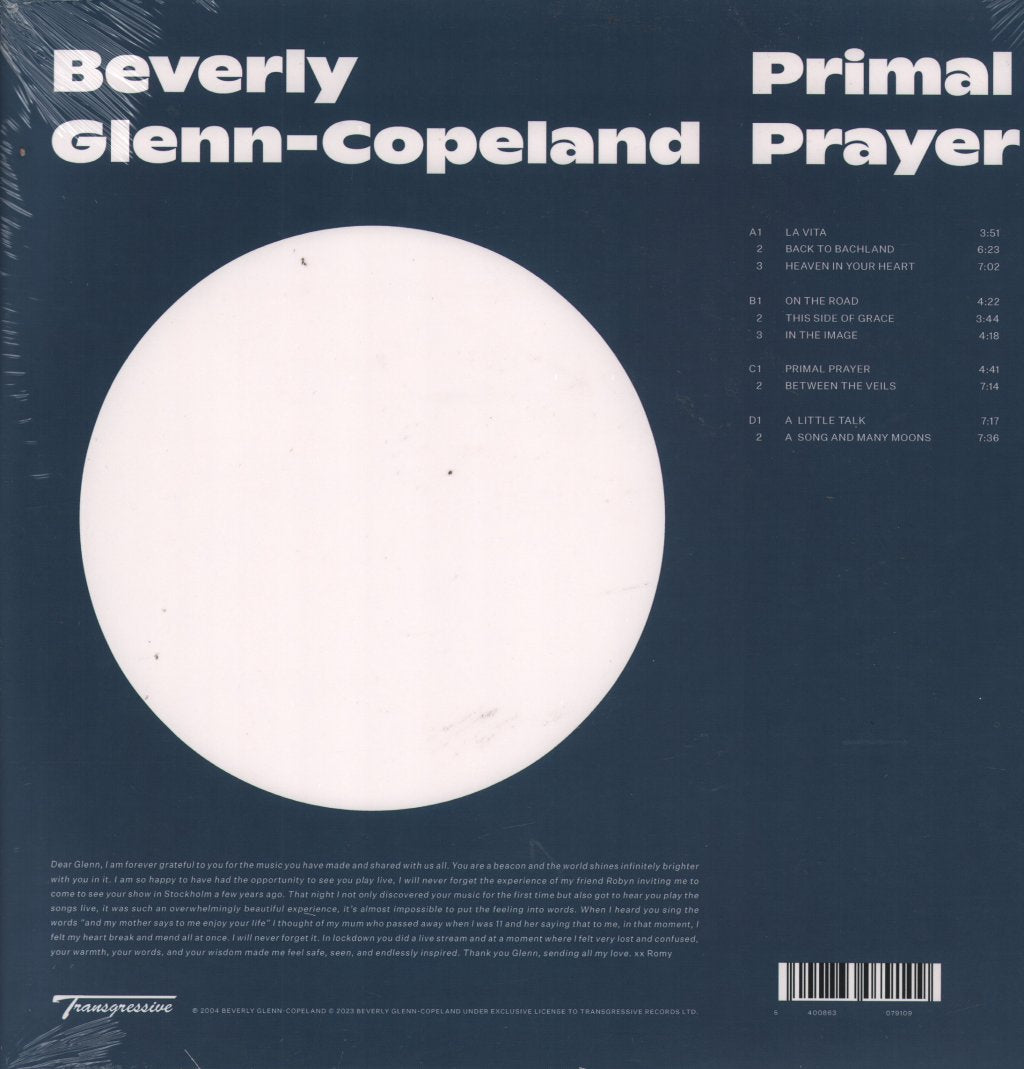 Beverly Glenn Copeland - Primal Prayer - Double Lp