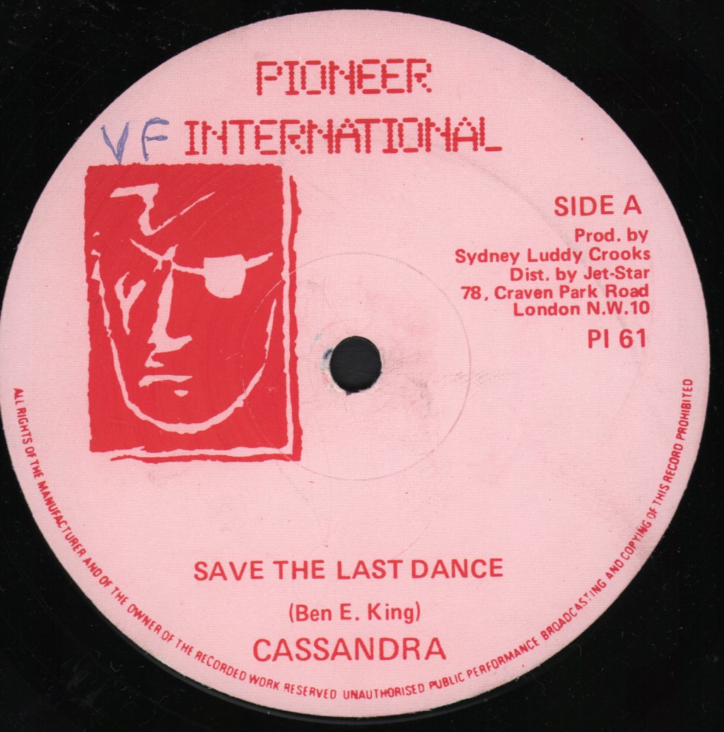 Cassandra - Save The Last Dance / I Wanna Be That Woman - 12 Inch