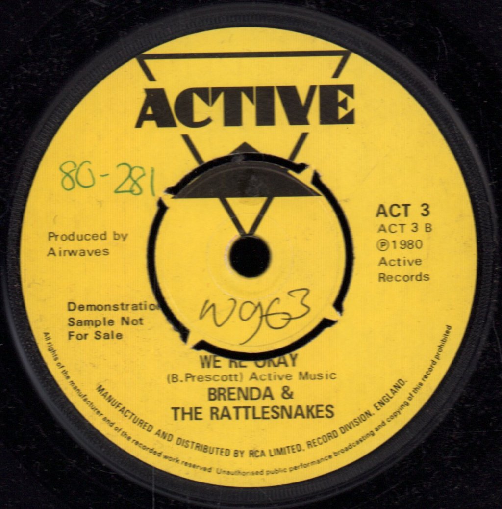 Brenda And The Rattlesnakes - I'm Bored - 7 Inch