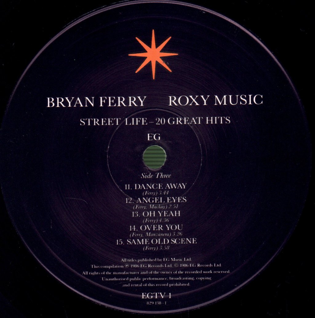 Bryan Ferry / Roxy Music - Street Life (20 Great Hits) - Double Lp