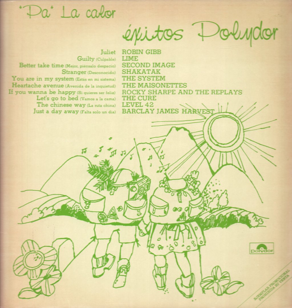 cure / level 42 / barclay james harvest - Pa La Calor Exitos Polydor - Lp