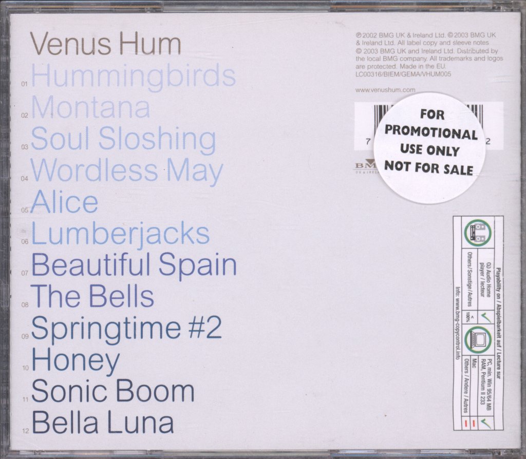 Venus Hum - Big Beautiful Sky - Cd
