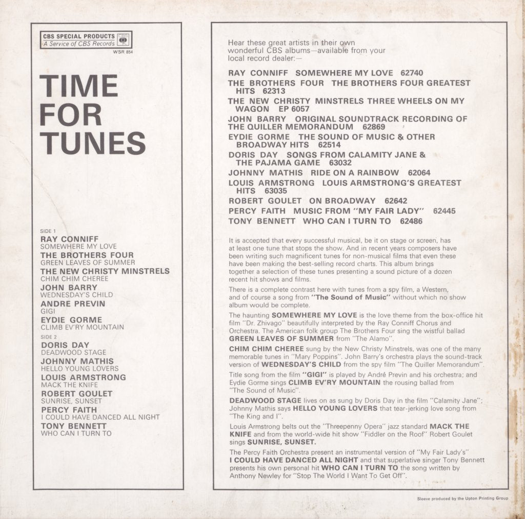 Various Artists - Time For Tunes - Lp