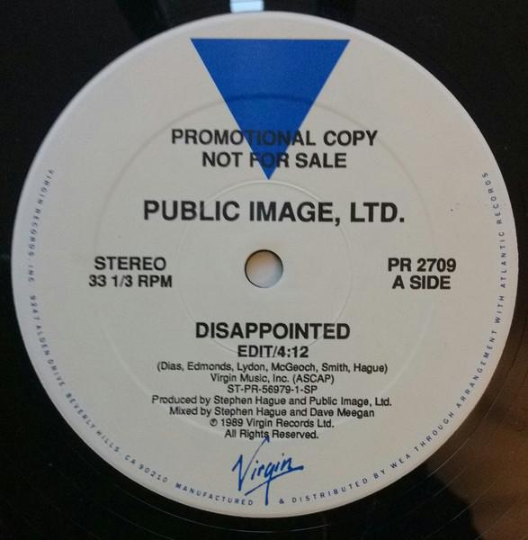 Public Image Limited - Disappointed - 12 Inch