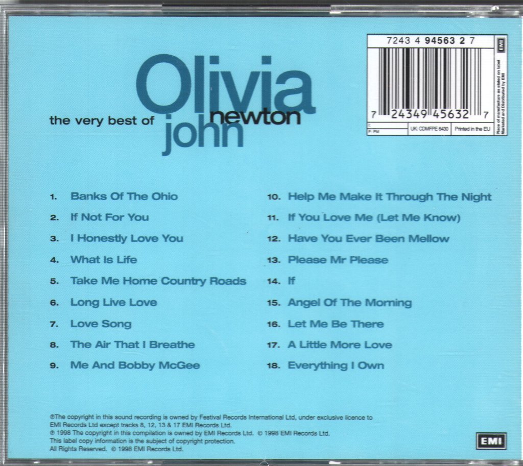 Olivia Newton-John - Very Best Of - Cd
