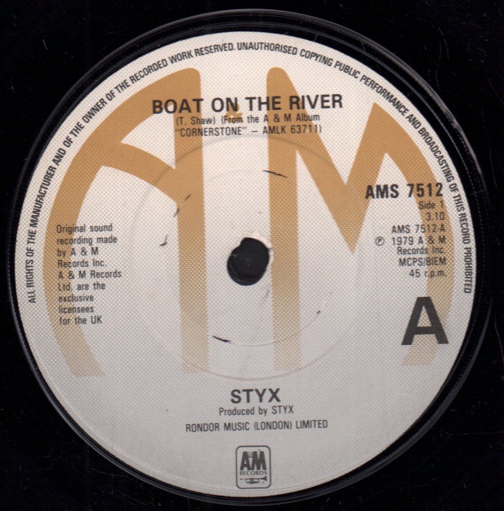 Styx - Boat On The River - 7 Inch