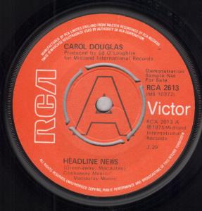 Carol Douglas - Headline News - 7 Inch