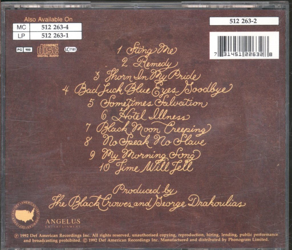 Black Crowes - Southern Harmony And Musical Companion - Cd
