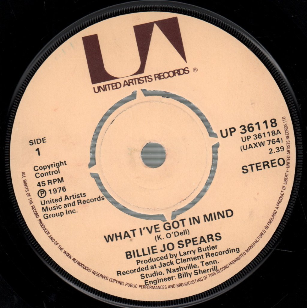 Billie Jo Spears - What I've Got In Mind - 7 Inch