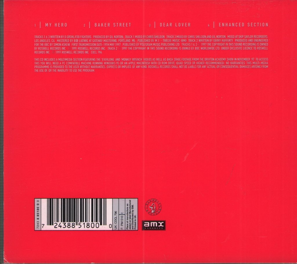 Foo Fighters - My Hero - Cd