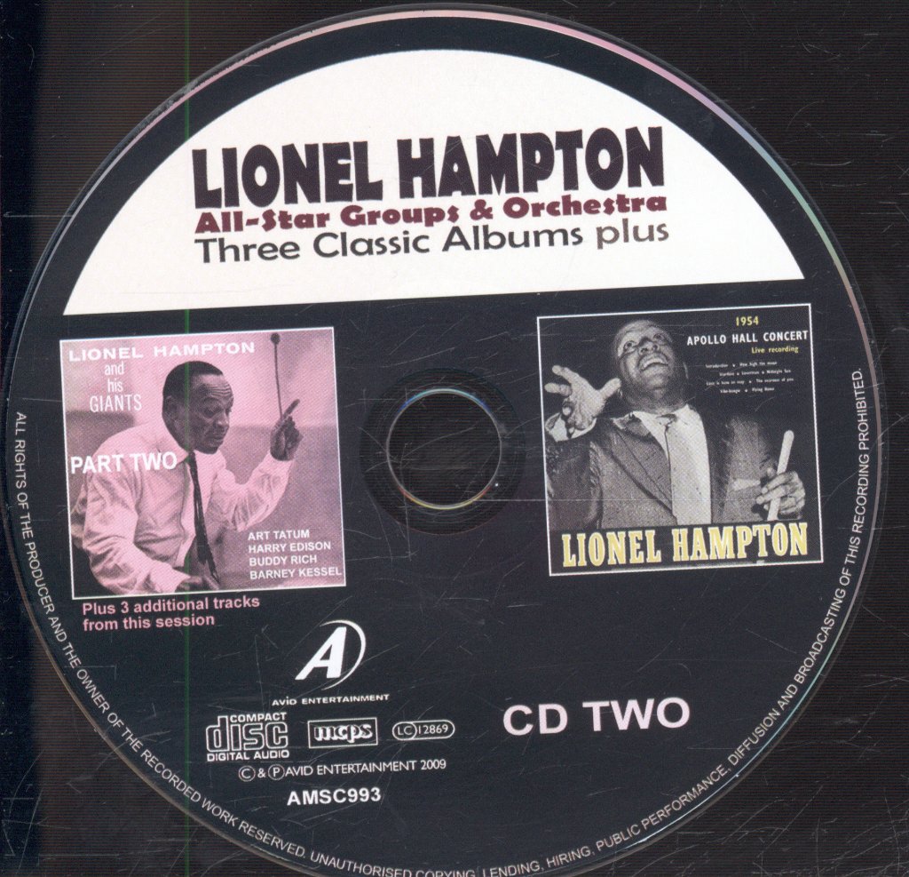 Lionel Hampton - All-Star Groups & Orchestra - Double Cd