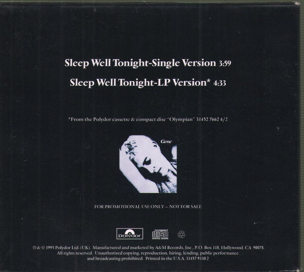Gene - Sleep Well Tonight - Cd