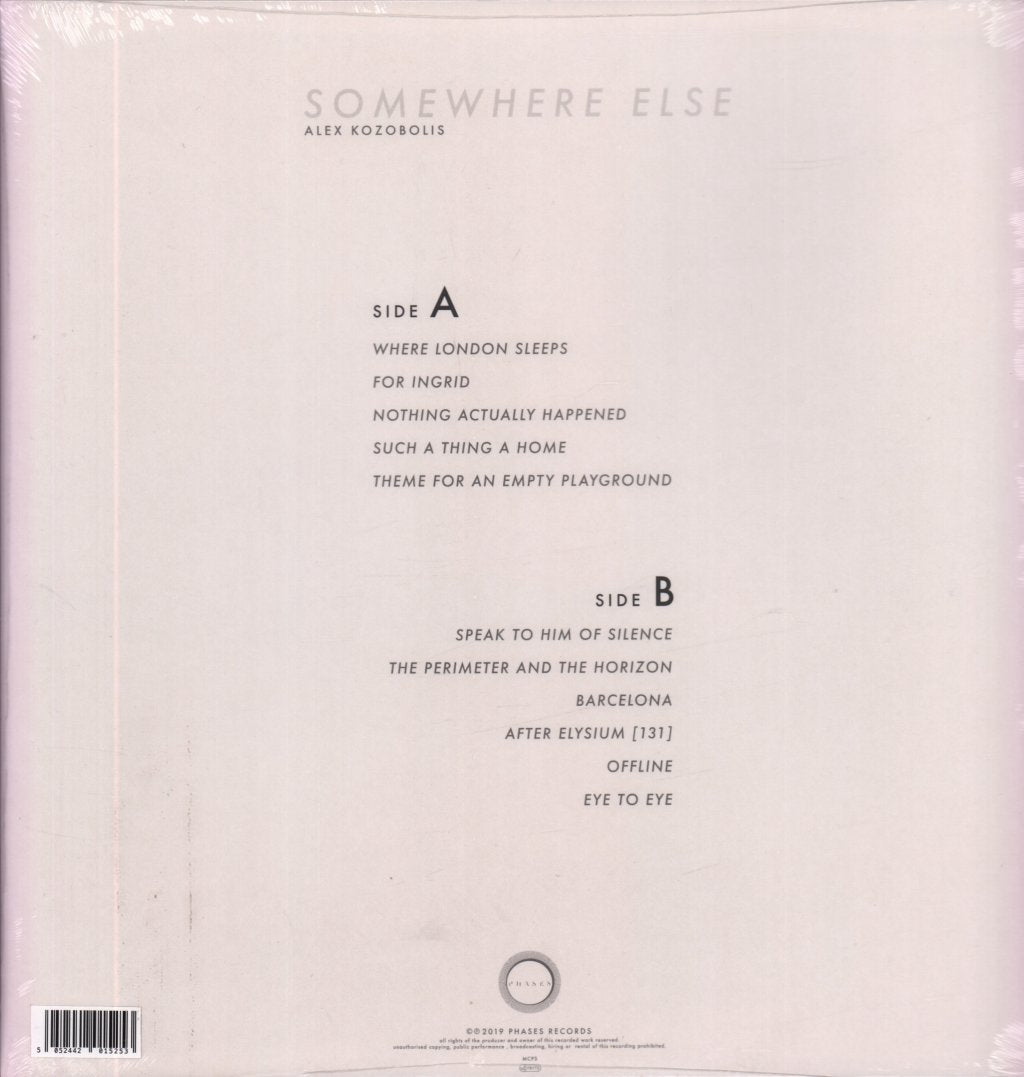 Alex Kozobolis - Somewhere Else - Lp