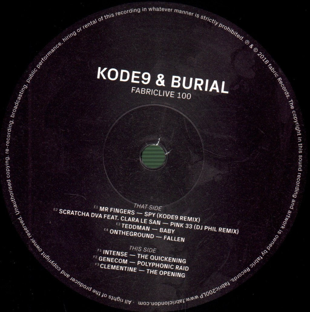 Kode9 And Burial - Fabriclive 100 - Lp Set