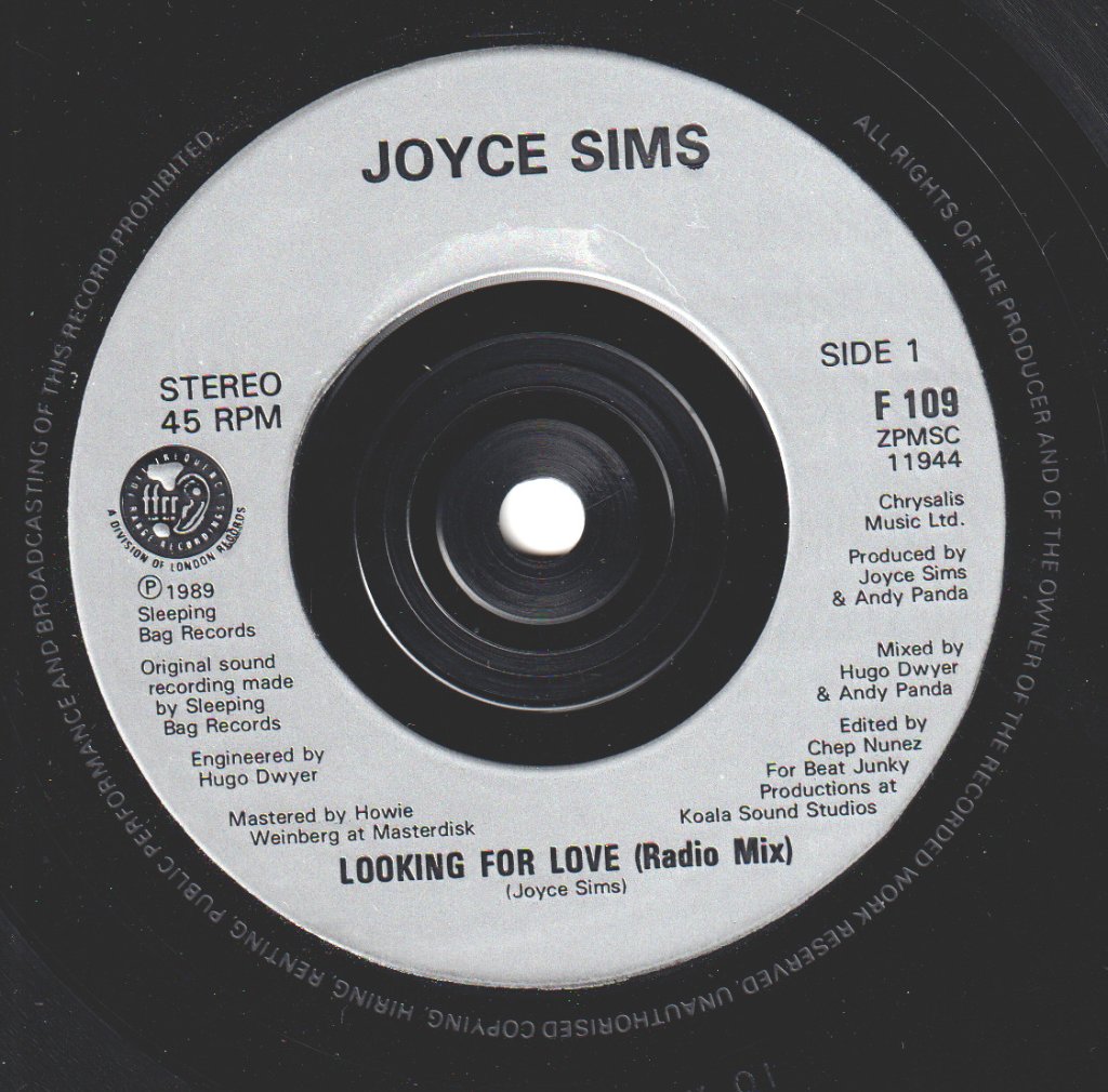 Joyce Sims - Looking For A Love - 7 Inch