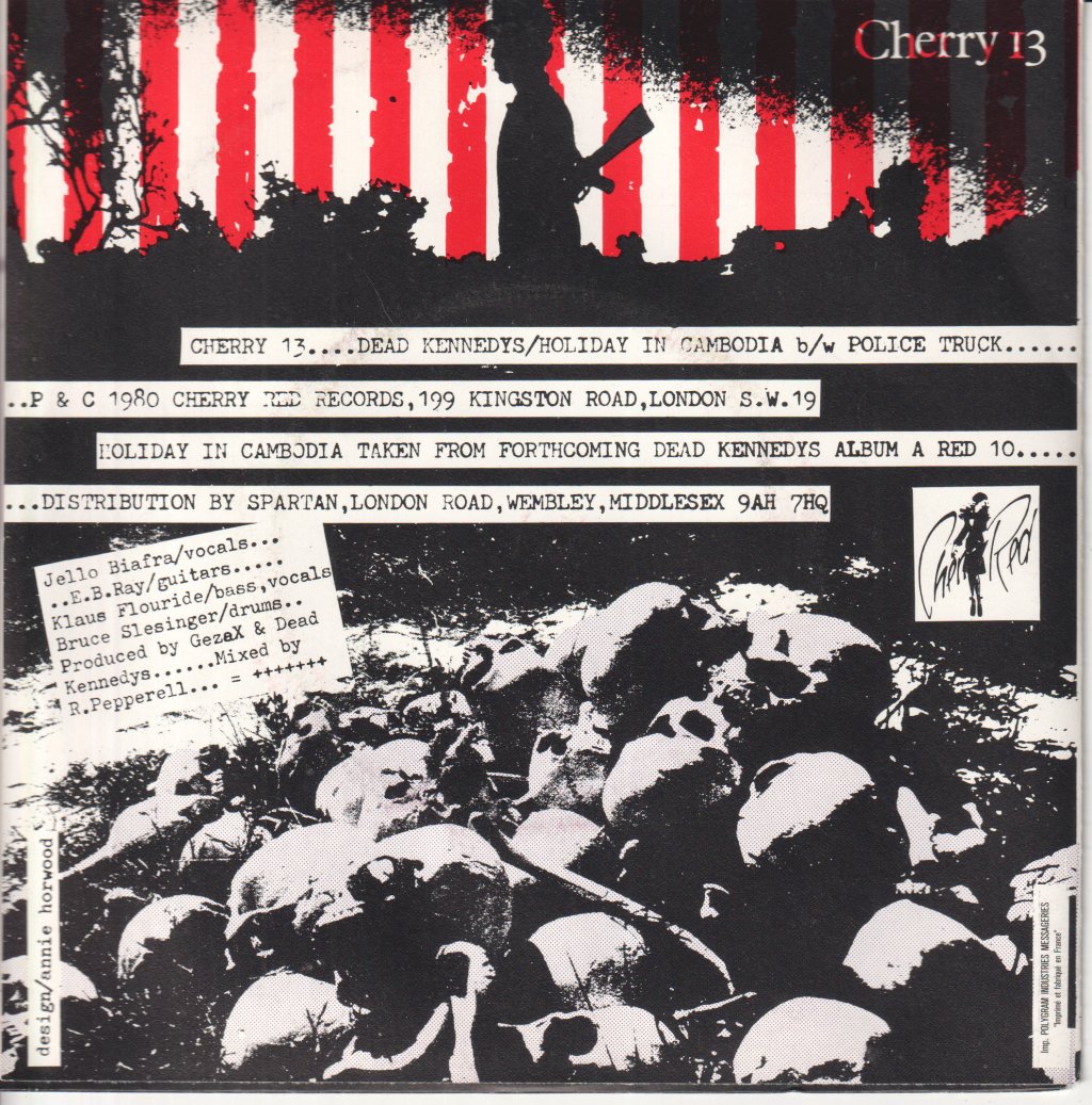 Dead Kennedys - Holiday In Cambodia - 7 Inch