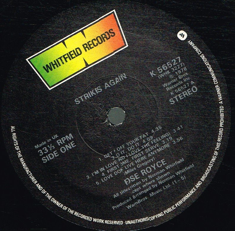 Rose Royce - Strikes Again - Lp