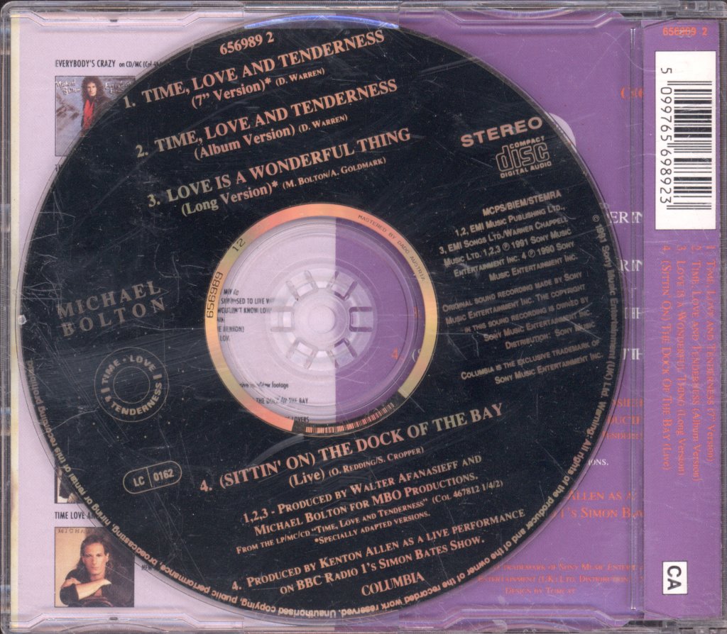 Michael Bolton - Time, Love And Tenderness - Cd