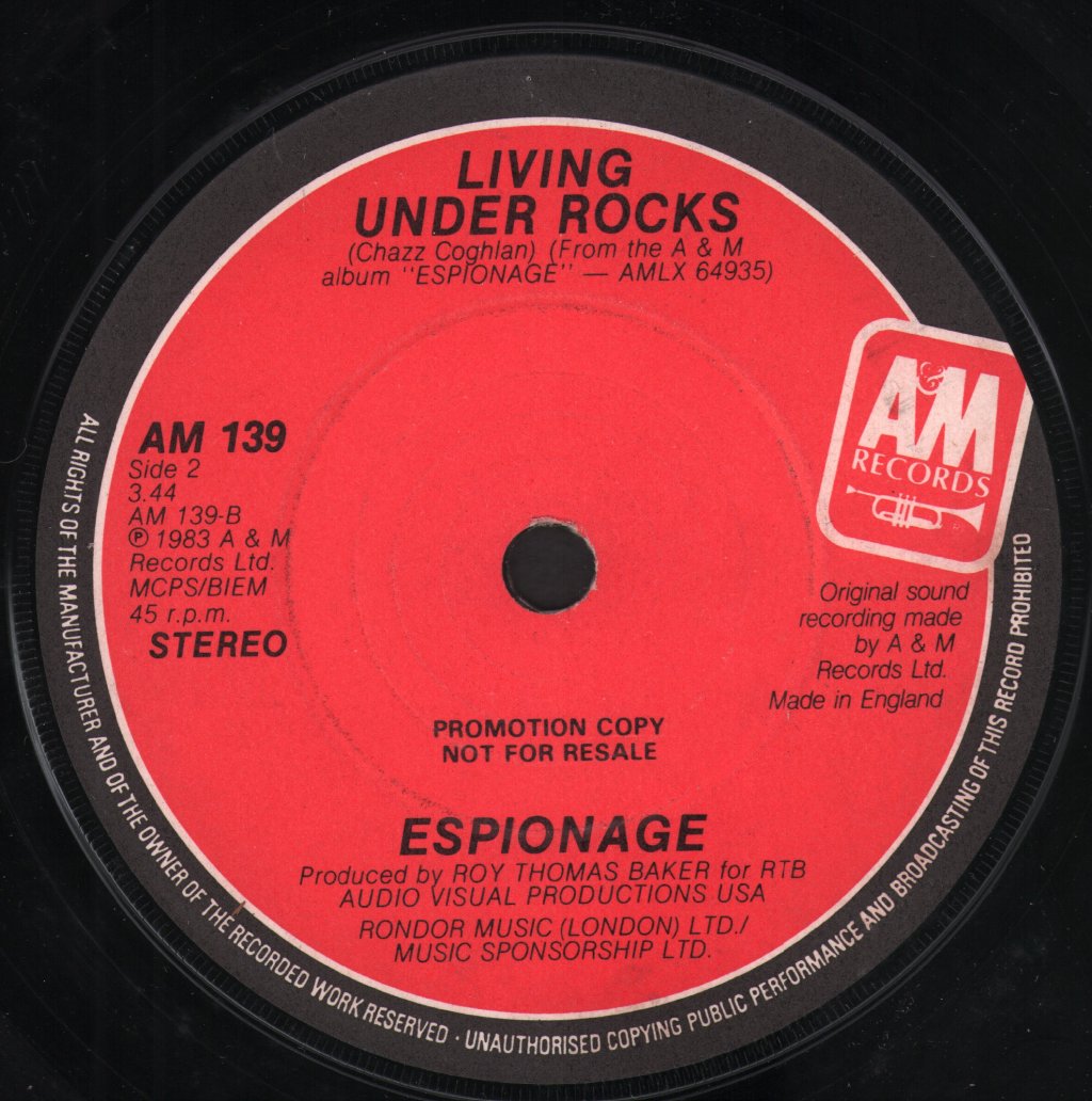 Espionage - Freedom And Miracles - 7 Inch