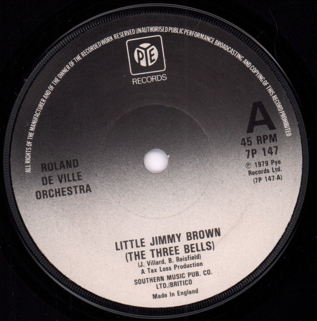 Roland De Ville Orchestra - Little Jimmy Brown - 7 Inch