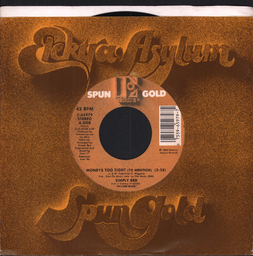 Simply Red - Money's Too Tight To Mention / Holding Back The Years - 7 Inch