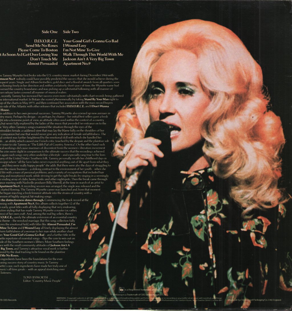 Tammy Wynette - D.I.V.O.R.C.E. - Lp