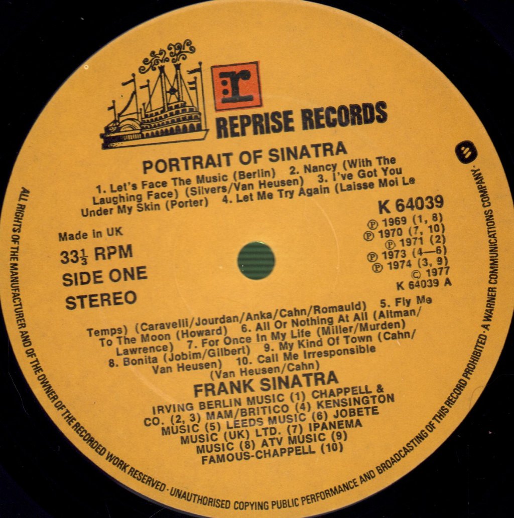 Frank Sinatra - Portrait Of Sinatra - Double Lp