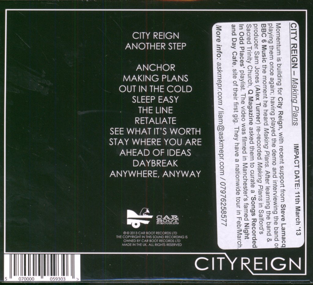 City Reign - Another Step - Cd