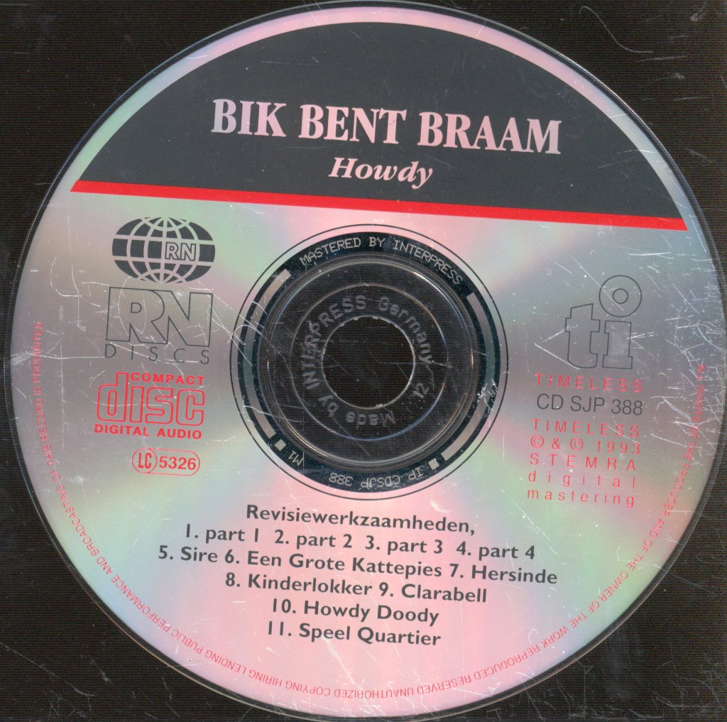 Bik Bent Braam - Howdy - Cd