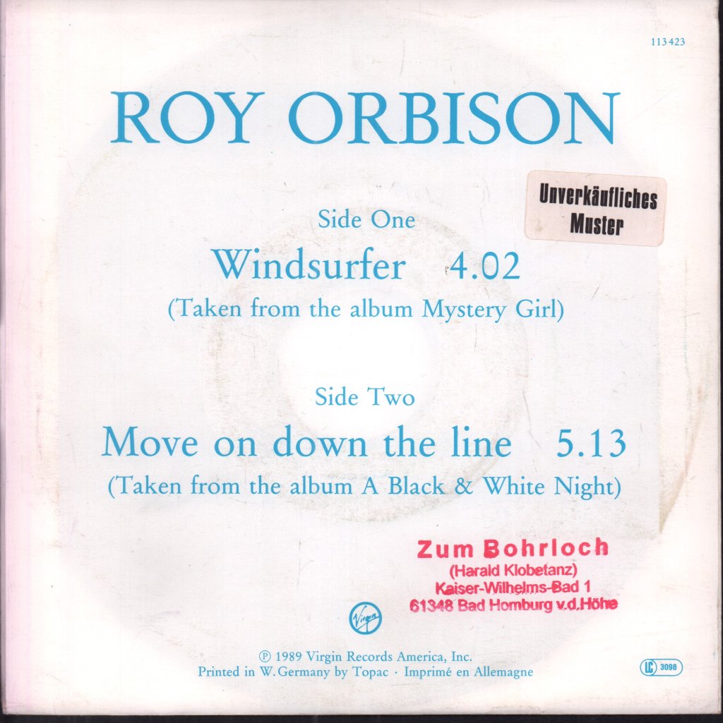 Roy Orbison - Windsurfer - 7 Inch