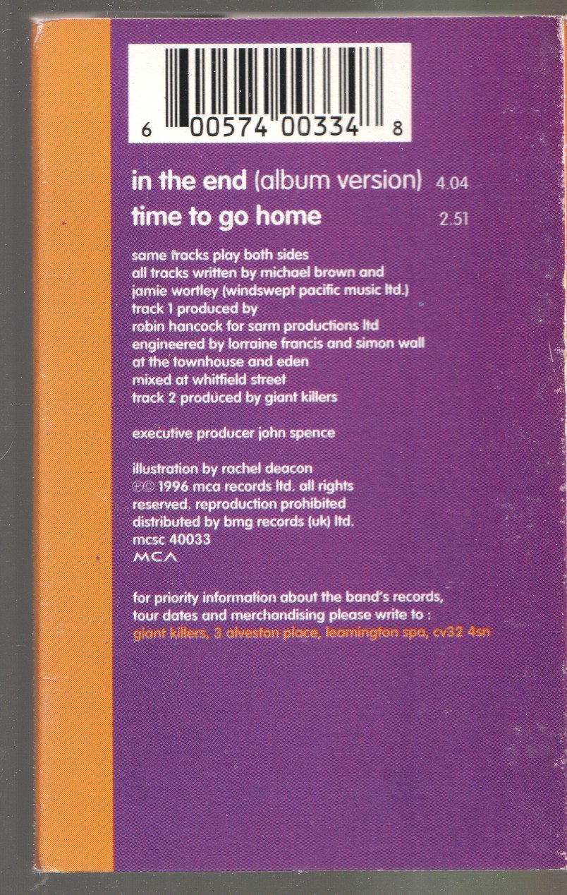 Giant Killers - In The End - Cassette
