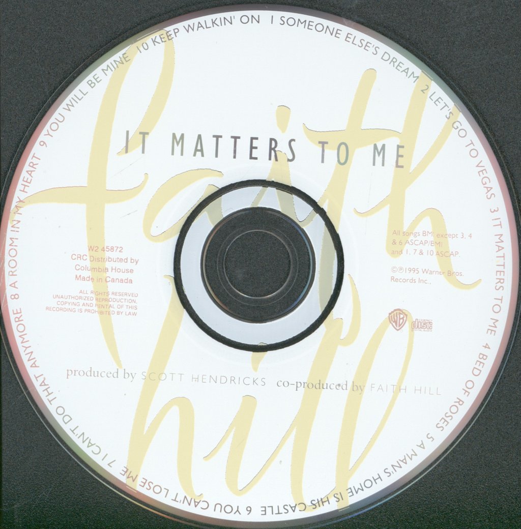 Faith Hill - It Matters To Me - Cd