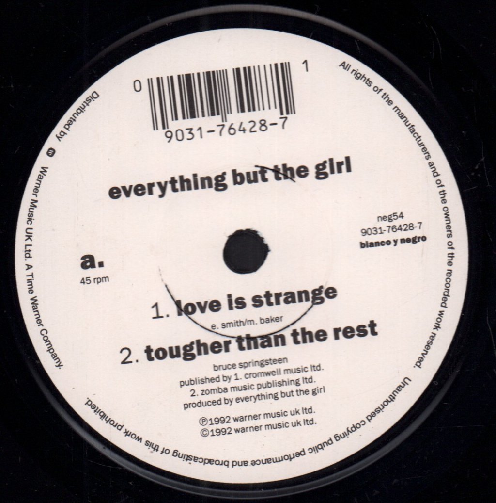 Everything But The Girl - Love Is Strange - 7 Inch