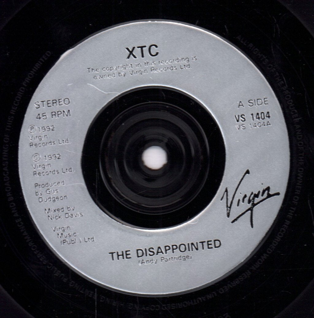 XTC - Disappointed - 7 Inch