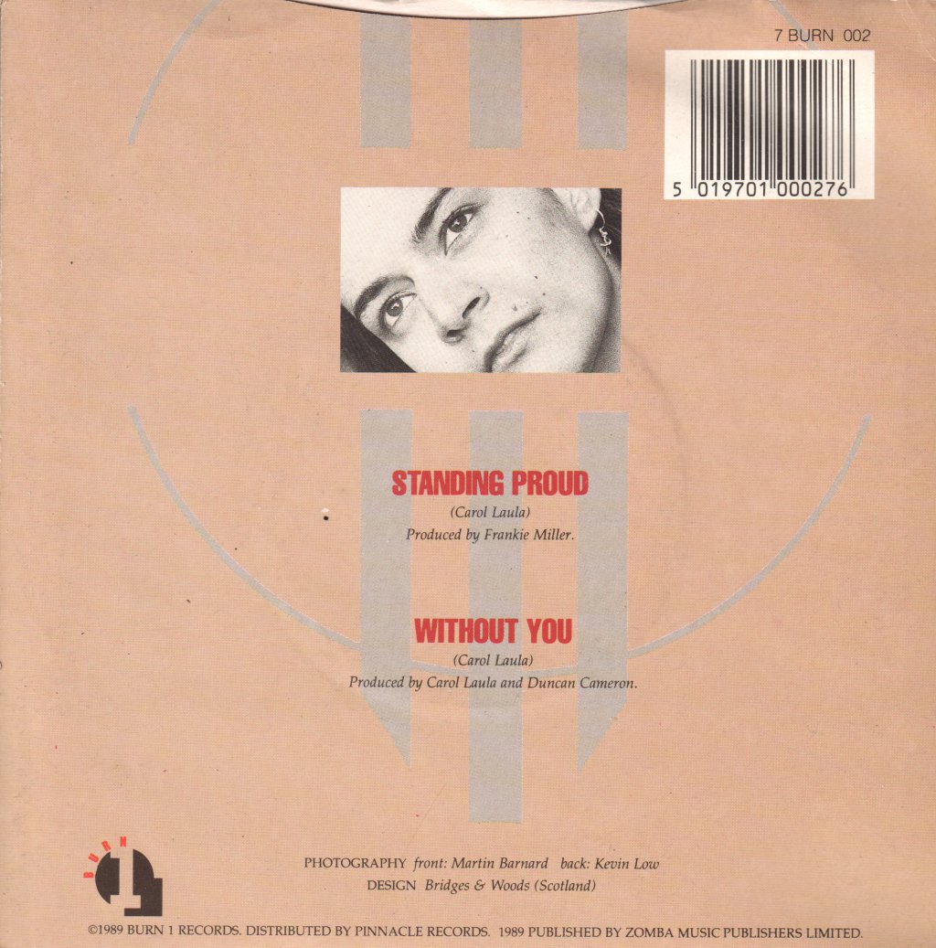 Carol Laula - Standing Proud - 7 Inch
