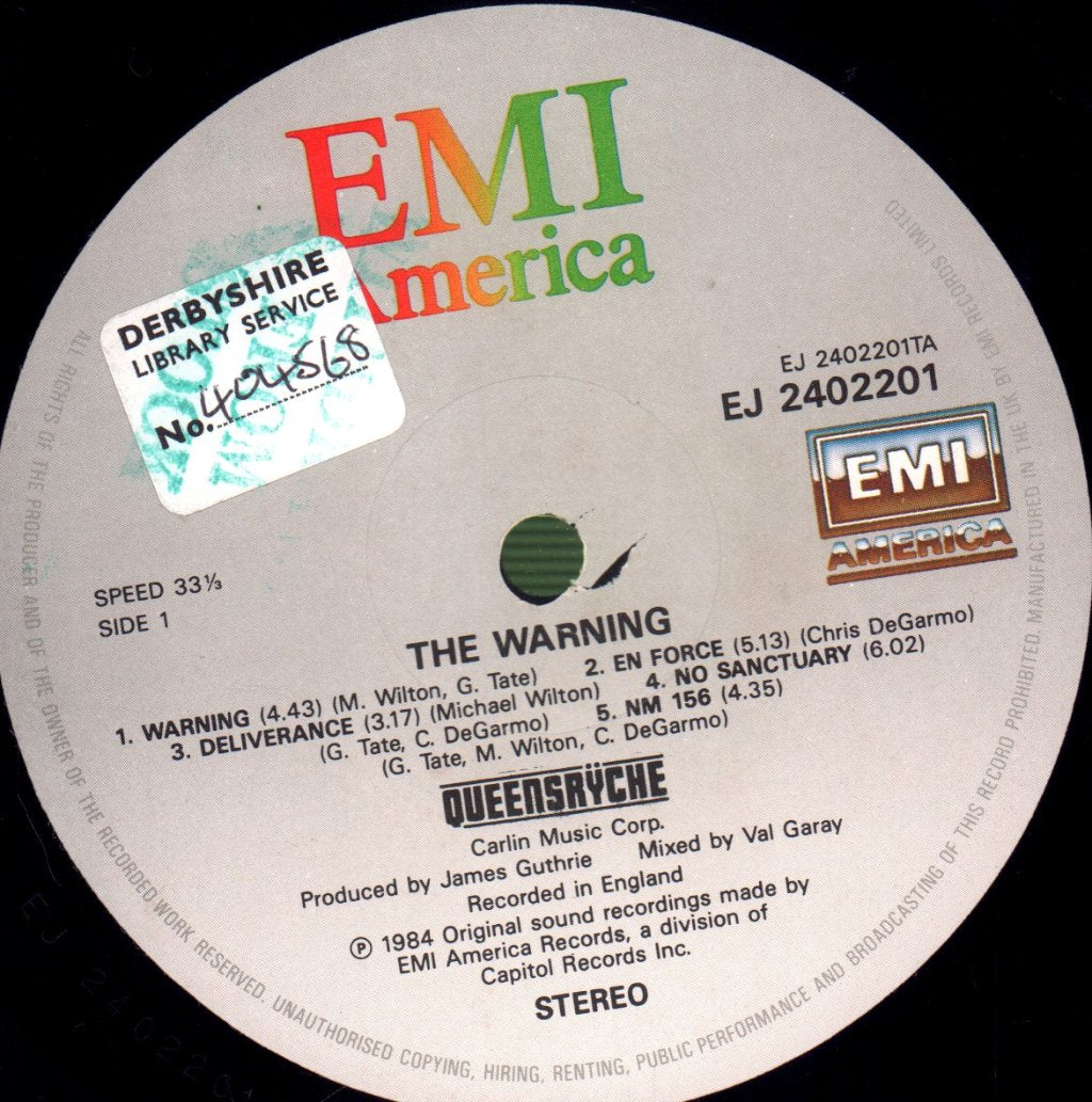 Queensryche - Warning - Lp